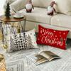 Merry Christmas Cushion Case Red Cushion Cover Throw Pillow Case Sofa Home Decorative Pillows Cover New Year Pillowcase Gift