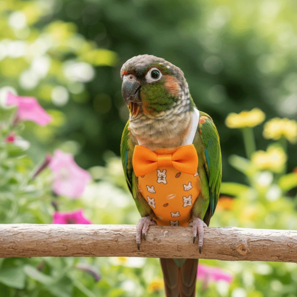 Adjustable Pet Parrot Diaper Bowtie Parrot Flying Clothes Washable Bird Vest  Daily Clothing