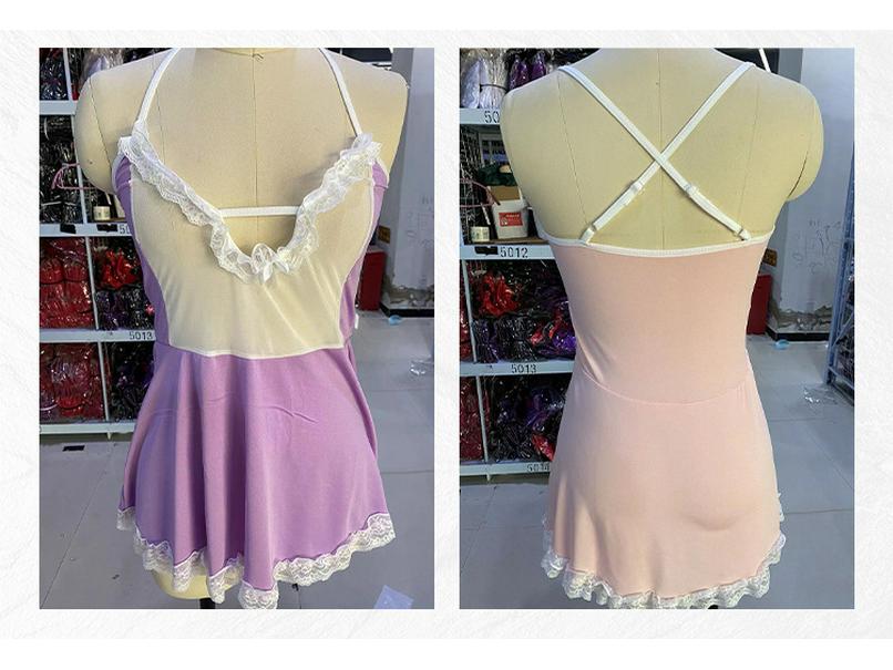Plus Size See-Through Maid Lingerie with Quick Release Feature