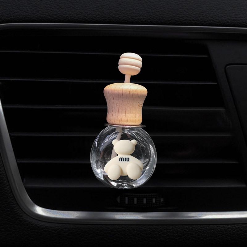 Cartoon Car Air Vent Perfume Bottle Ornament