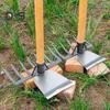 2-in-1 Weeding Rake Garden Hoe And Rake Heavy Duty Hand Weeder Gardening Hoe for Weeding Soil Loosening Landscaping