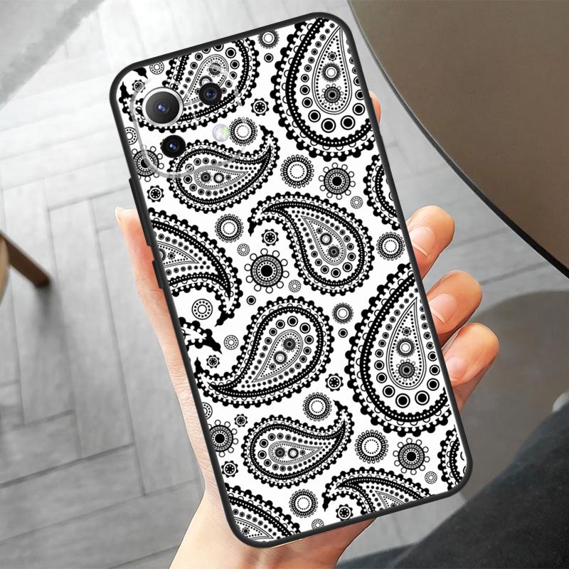 Coque à motif bandana sans couture pour Xiaomi 15 Pro, 13, 14 Ultra, 11T, 12T, 13T, 14T Pro, POCO F7, X7 Pro, X3, X5, X6, F5 et F6