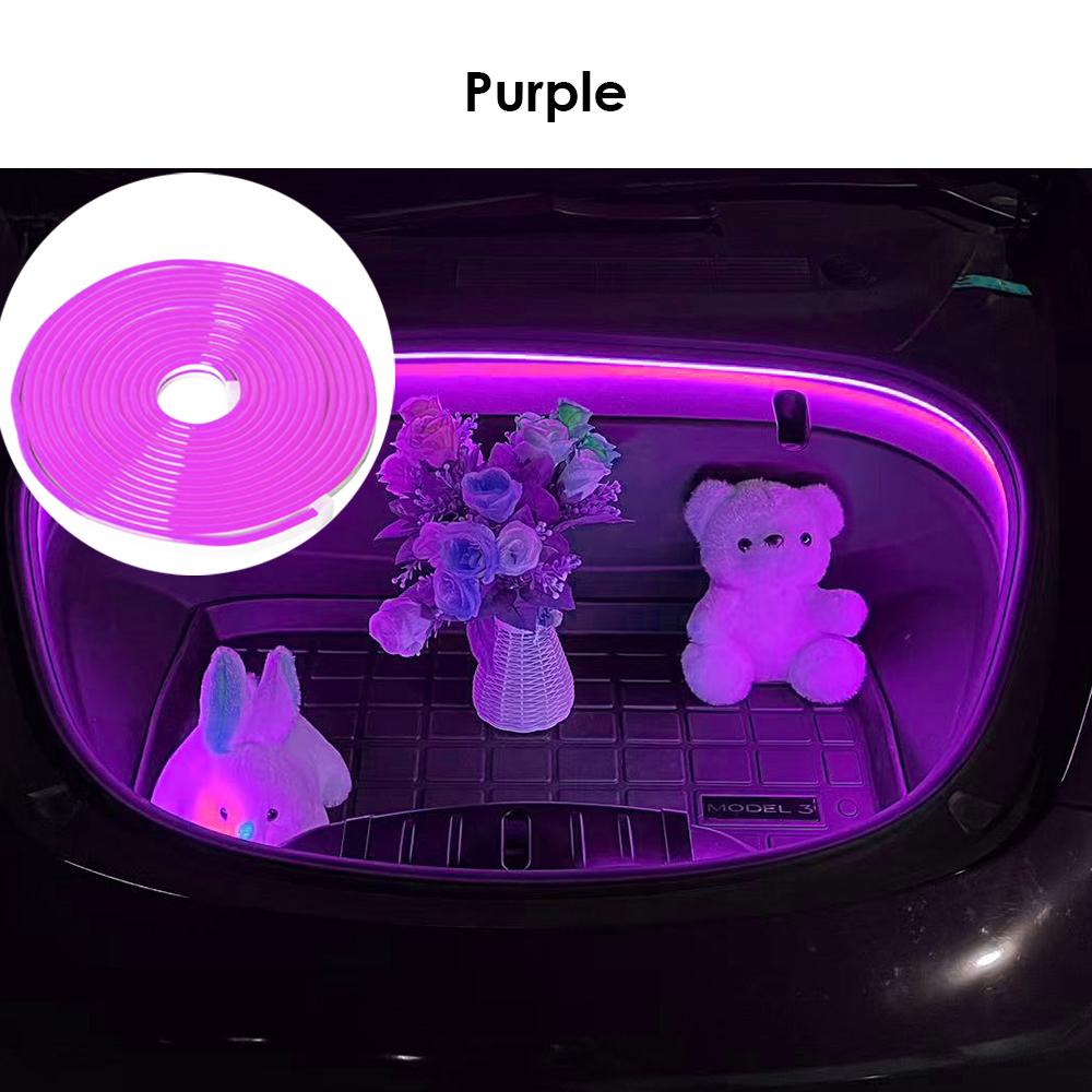 VJOYCAR Frunk Brighten LED Strip Modified Lighting for Tesla Model 3 Y S X 2018~2026 Waterproof Flexible Front Frunk Light