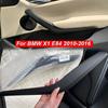 Car Interior Door Handle Panel Pull Cover Trim Black For 2010-2015 BMW X1 E84
