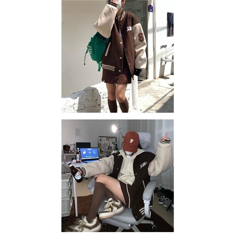 Women's Loose Retro Patchwork Jacket Jacket