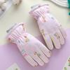 Children's Ski Gloves for Winter Boys Cycling Girls Outdoor Plus Velvet Thickened Water Splashing Windproof Cold Resistant Gloves