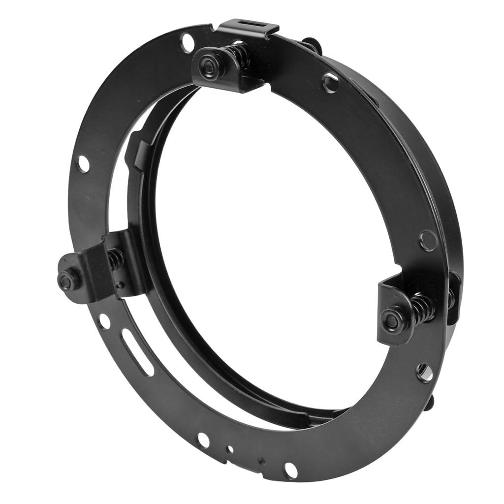 7 Inches LED Headlight Mounting Bracket Black Motorcycle Headlight Trim Ring for Glide Black