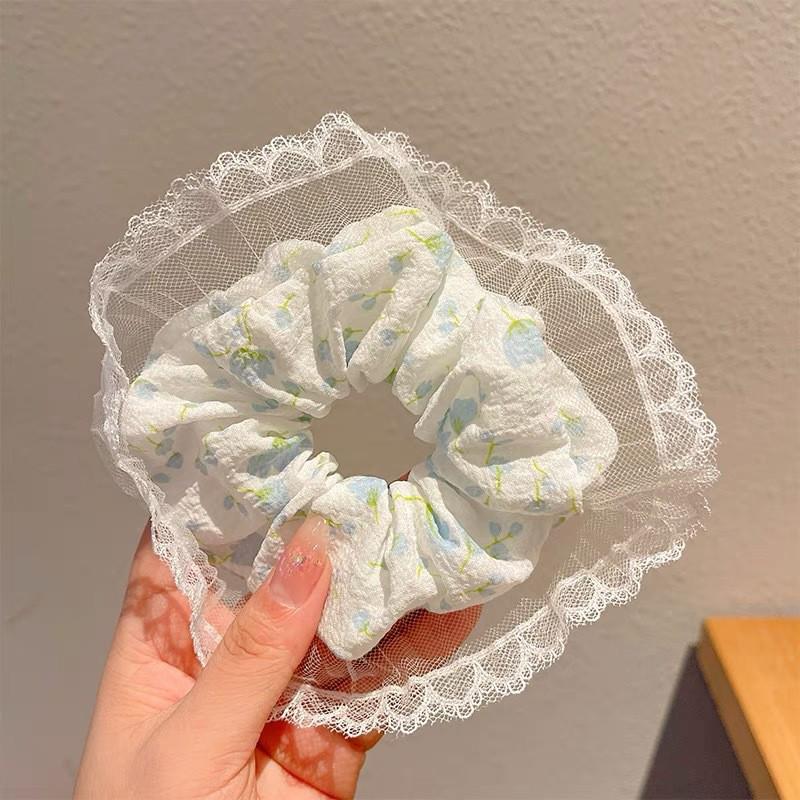 Fresh Summer Sweet Lace Bow Hair Tie - Elegant & Stylish Hair Accessory