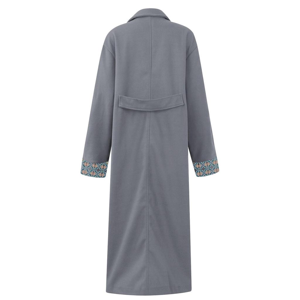 Γυναικεία Μόδα Leisure Παλτό με μακρυμάνικο πέτο με στάμπα ζακέτα