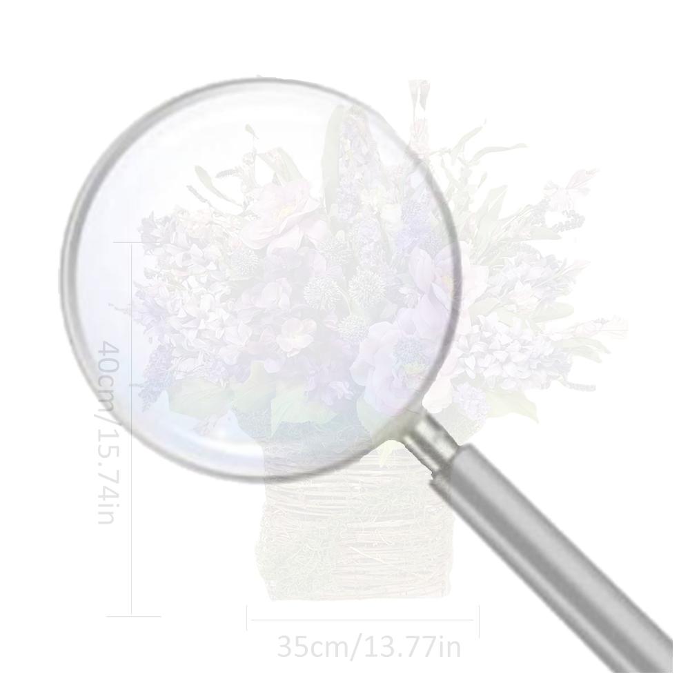 Artificial Easter Hydrangea Flower Basket Pendant Simulation Flower Rattan Basket Ornaments Gifts Home Decor for Porch Farmhouse