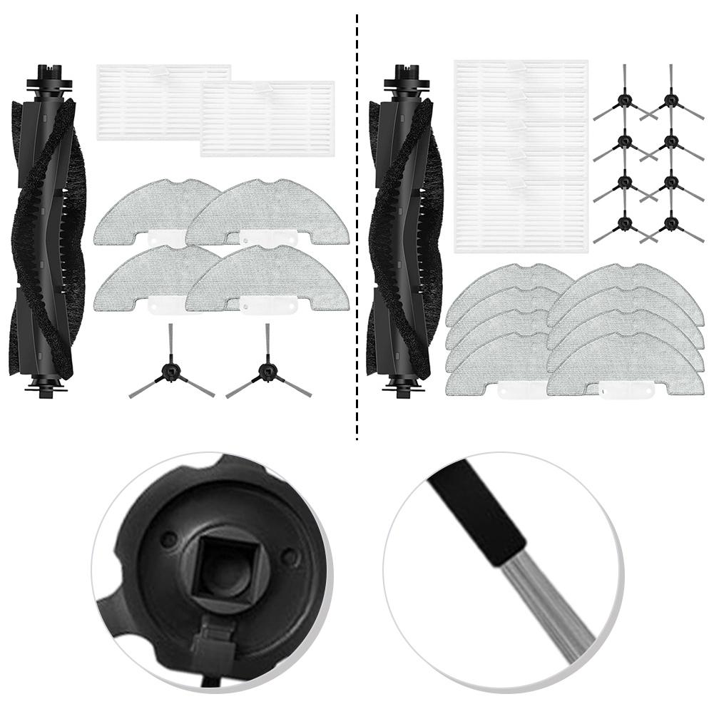 Main Side Brush Filter Mop Cloth Kit For Cleanova Vexilar W9 W11 W15 Robot Vacuum Cleaner Replacement Parts Accessories