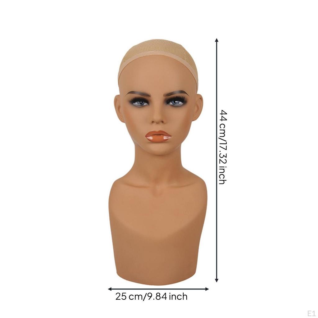Haarteil Kopf Make-up Weibliche Schaufensterpuppe Büste für Friseure, Cosplay