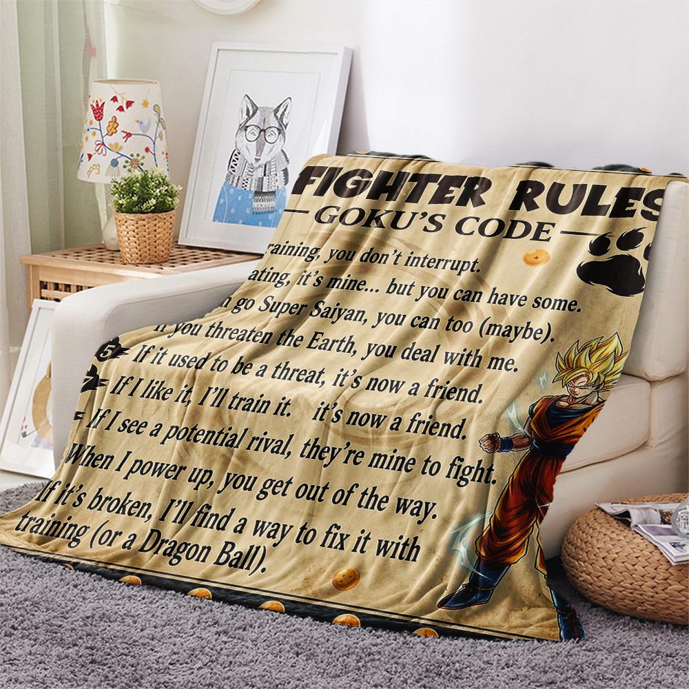 1PC Frieza Patterned Flannel Blanket Suitable For All Seasons For Home Decor Warmth And Comfort Gifts Holiday Present