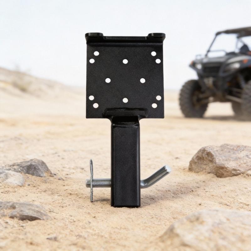 Long Lasting Winch Support Bracket For Standard 2 Inch Towing Receiver On Utility Vehicle And Outdoor Trucks