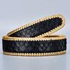 Python Leather Belt Men Without Button Head Phnom Penh High-End Men'S Business Belt Body