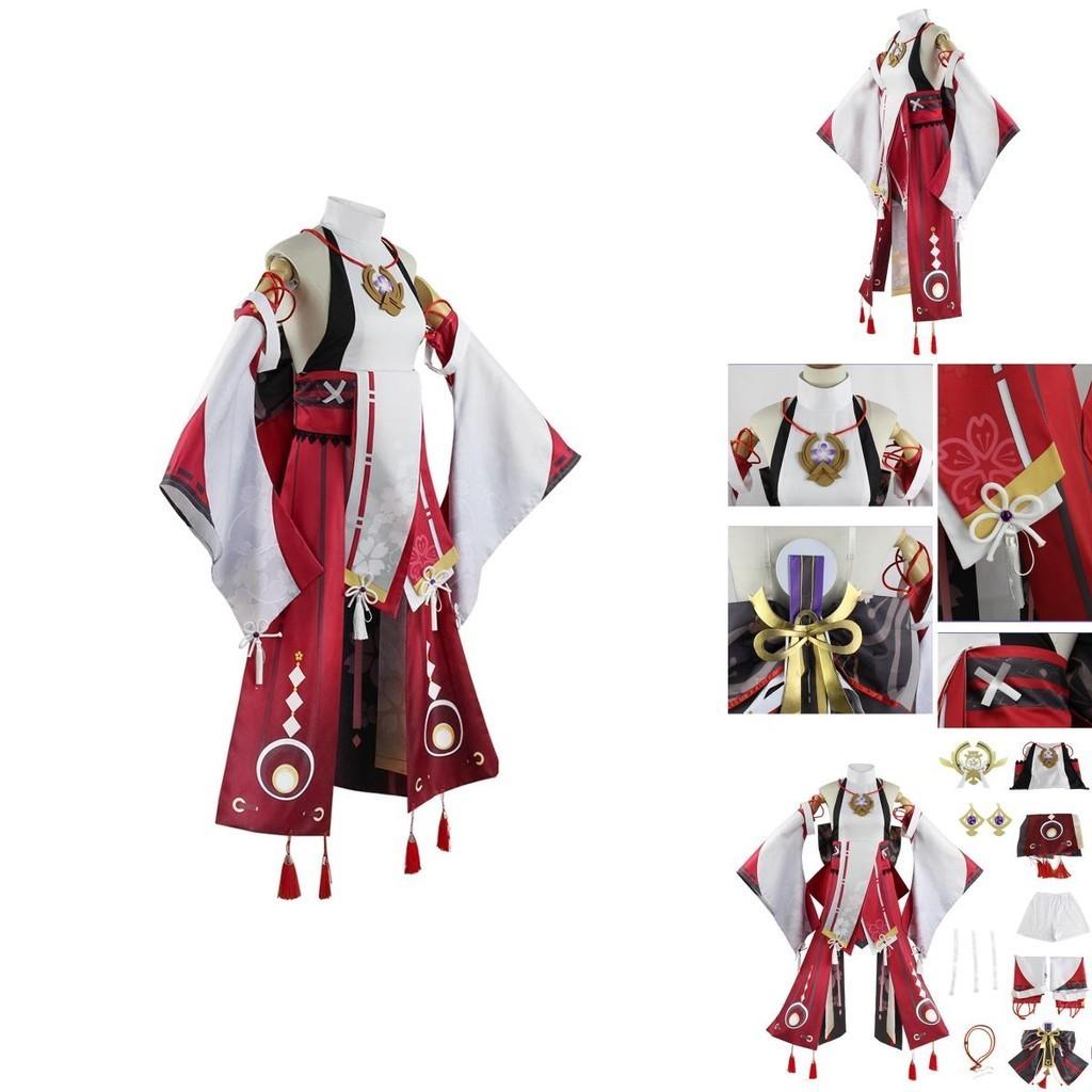 Yae Miko Guuji Yae Cosplay Costume Uniform Outfits For Halloween