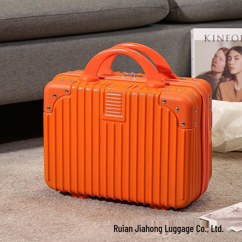 14-Inch Handheld Mini Travel Makeup Case with Password Lock