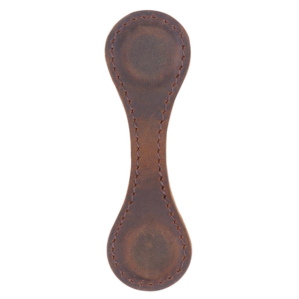 Cross Border Crazy Horse Leather Double Sided Magnetic Clip Bookmark Clip Handmade Head Layer Leather Booklet Cute Creative Decorations