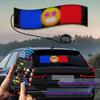 LED Bluetooth Smart Display: USB-Powered Flexible Full-Color Advertising Screen for Cars