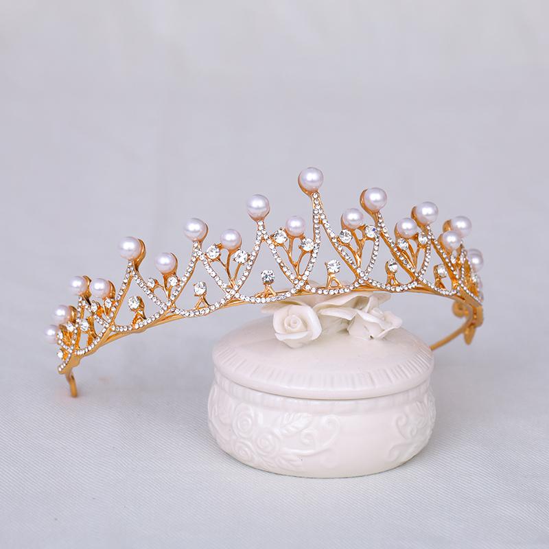 New Shiny Bride Crown Fashion High-quality Headdress Women's Wedding Crown Headdress Princess Birthday Crown Headdress