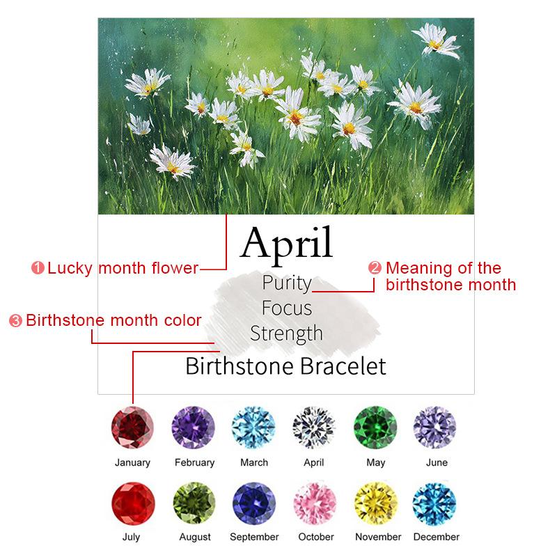 8mm natural stone crystal flower bracelet, peacock stone, birthstone, bead, bracelet, Christmas gift, Stocking stuffers