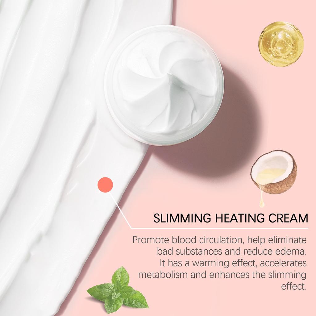 Zeštíhlující a hřejivý krém na tělo Vysoce hydratační, podporující cirkulaci, zpevňující pokožku, lehká textura