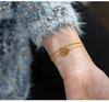 Double Layer Korean Fashion Titanium Steel Friendship Bracelet for Women - Simple, Stylish, and Trendy