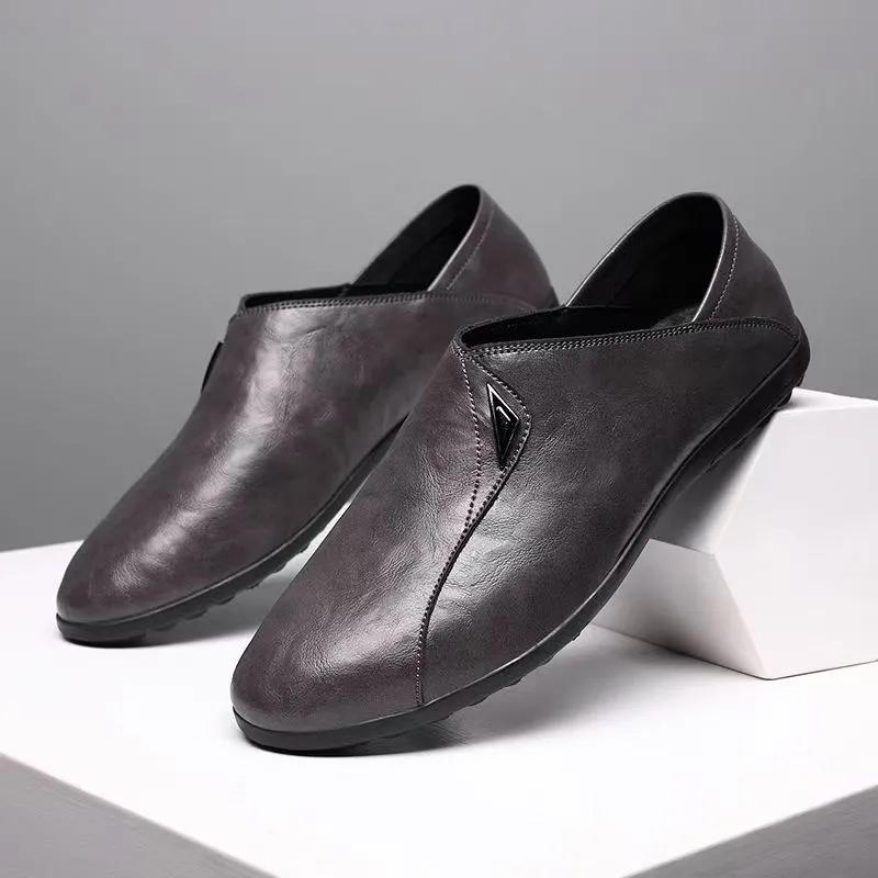 

Мода Мужская Повседневная Обувь слипоны уличная мода Мужская Деловая Кожаная Обувь Мужские Оксфорды Формальная Кожаная Обувь мужская обувь 10 серый