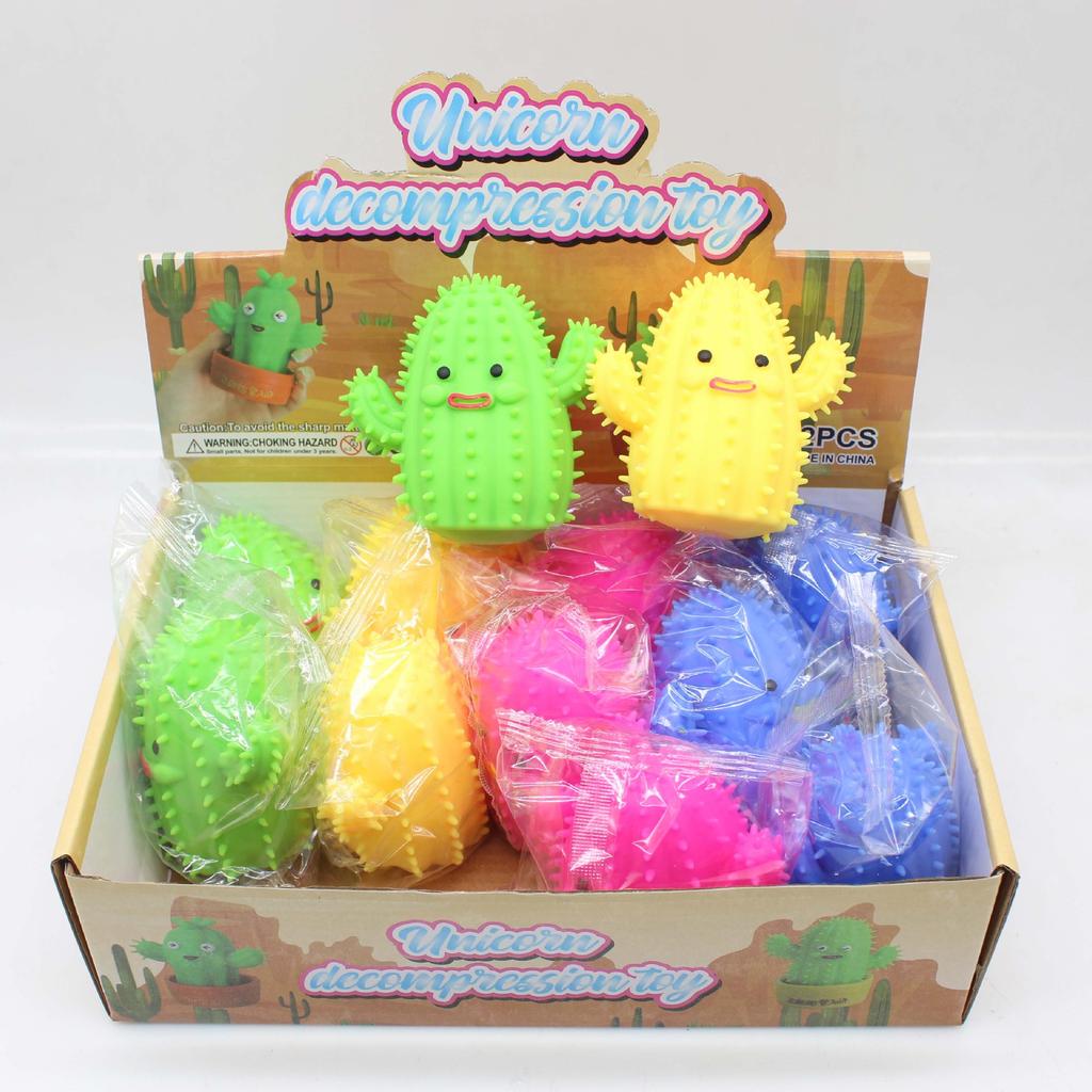 Anti-Stress Toy Cactus Ball Squeeze Fidget Toys Tpr Squishy Anti Stress Funny Stress Relief For Kids Adults Gift Prop J159