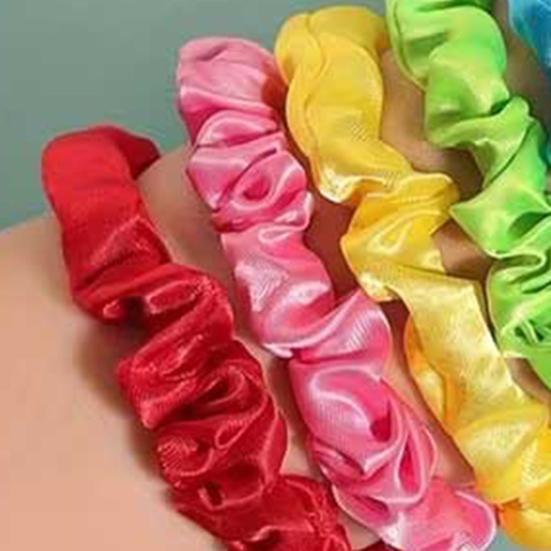 19Pcs Women Hair Tie Smooth Satin Elastic Hair Bands Gentle On Scalp Hair Ropes Daily Party Outing Hair