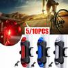 5PC Brake Alert Intelligent Smart Bicycle Tail Light for Road Bike Mountain Bike