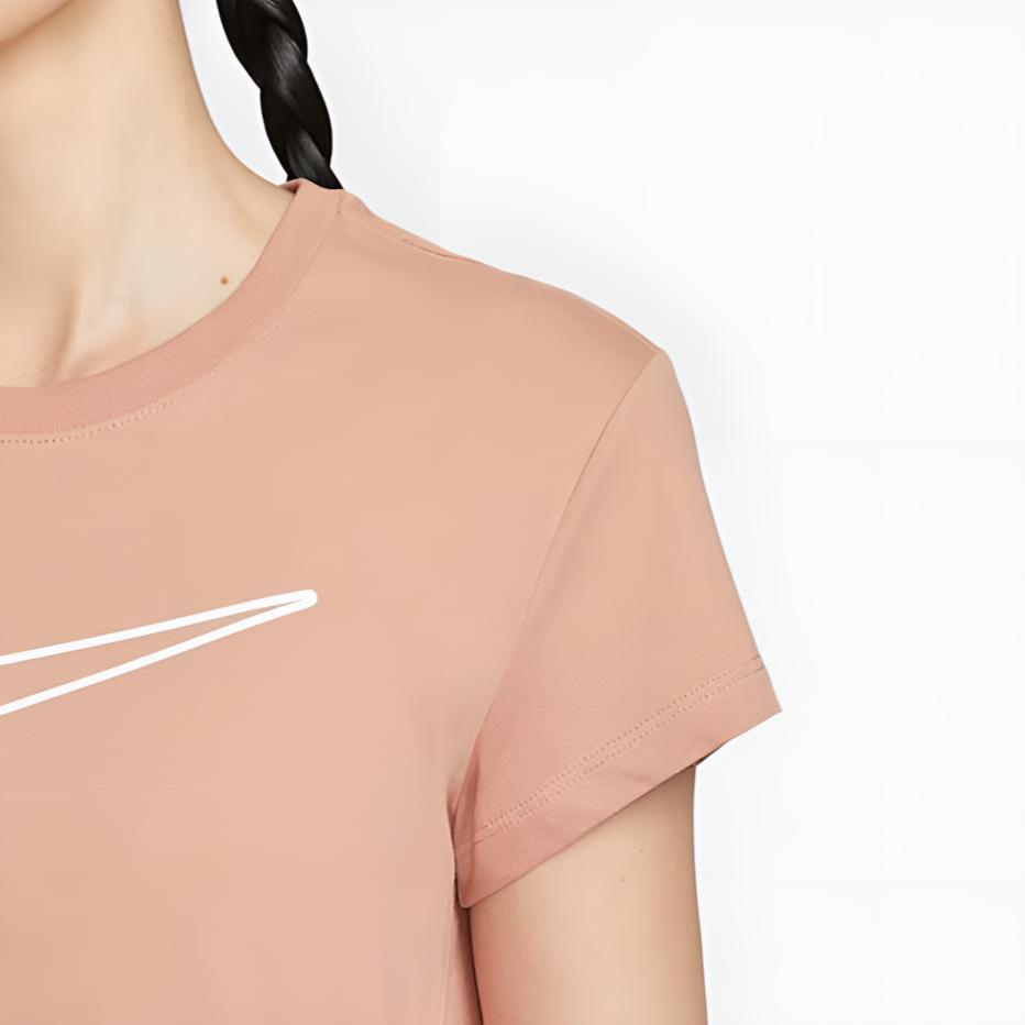 Nike Športové neformálne voľné pletené tričko s krátkym rukávom Dámske topy HV5003-688