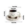 250ml 3D Fuß Keramiktasse mit Untertasse Cartoon Fuß Kaffeetasse Hitzebeständiger Trinkbecher für Tee Milch Kalte Heiße Getränke