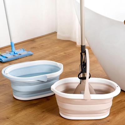 Tragbarer faltbarer Wischmopp & Wasserspeicher-Eimer für die Hausreinigung, Übergröße & Handheld