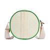 Adidas Originals Trefoil Logo Jacquard Recycled Material Round Shoulder Crossbody Bag Women Bags Off-White Purple Green IS3008