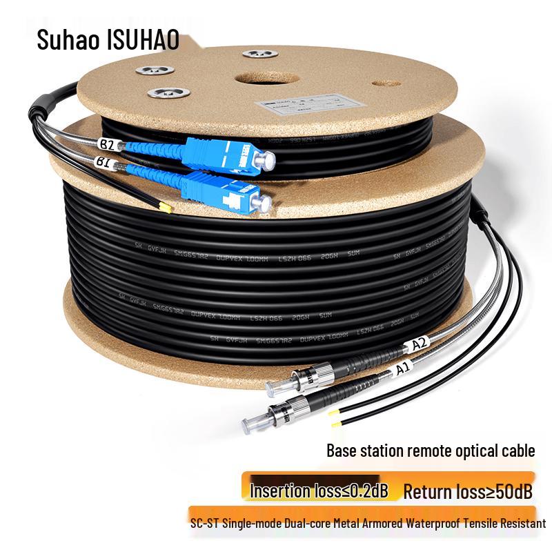 Outdoor Armored Single-Mode Fiber Optic Cable