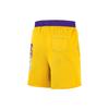 Nike Lakers Colorblock Logo Breathable Knit Sports Shorts Men Bottoms Yellow DB1954-728