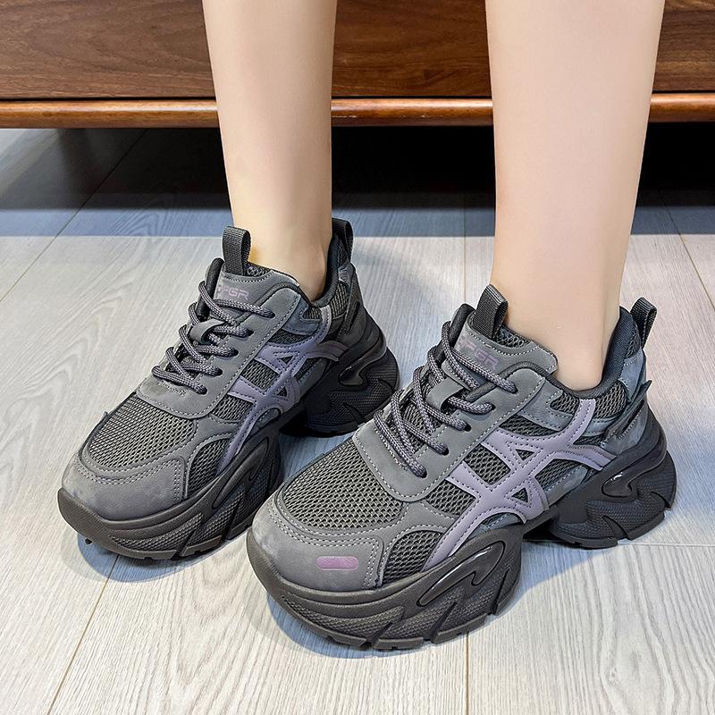 Daddy shoes women's light and small trend 2025 autumn new platform women's shoes heightened versatile casual sports shoes