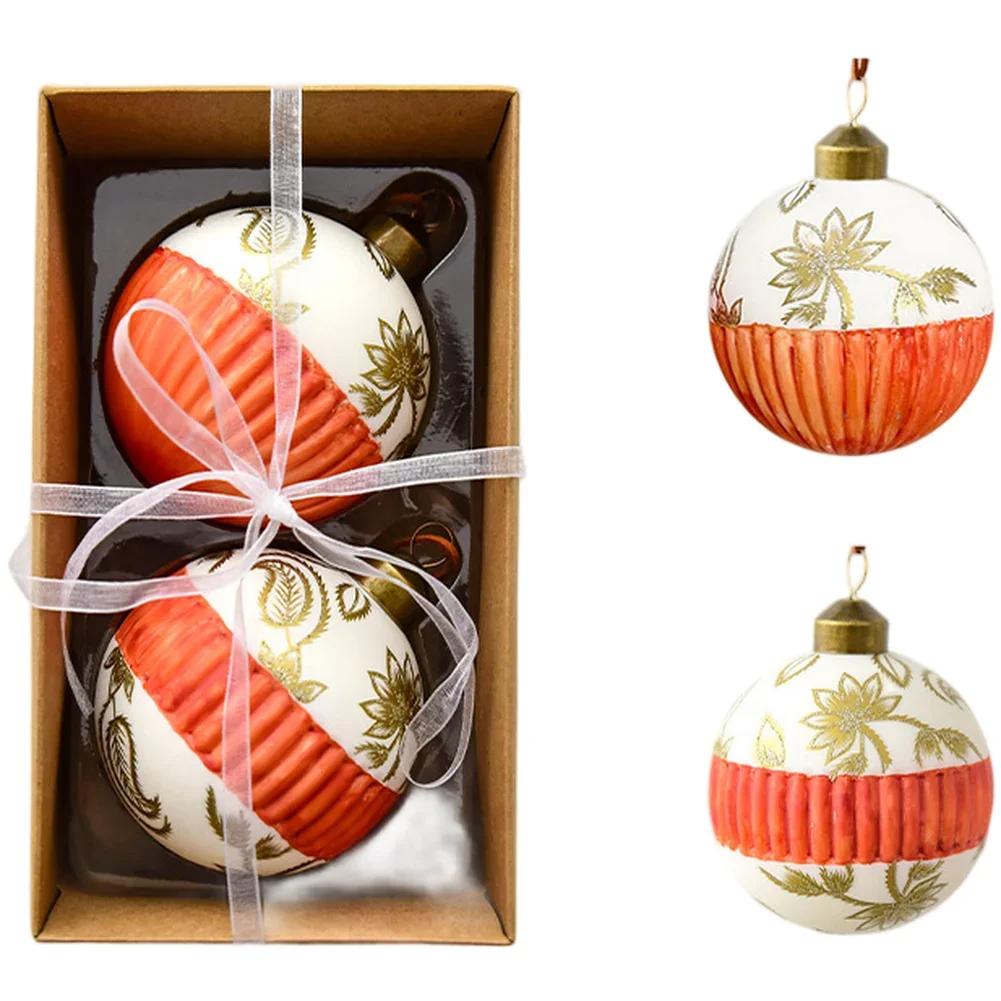 

Christmas Ornament Glass Ball Hanging Decorations Modern Holiday Tree Hanging Ball Xmas Tree Pendants Ornaments Home Decor