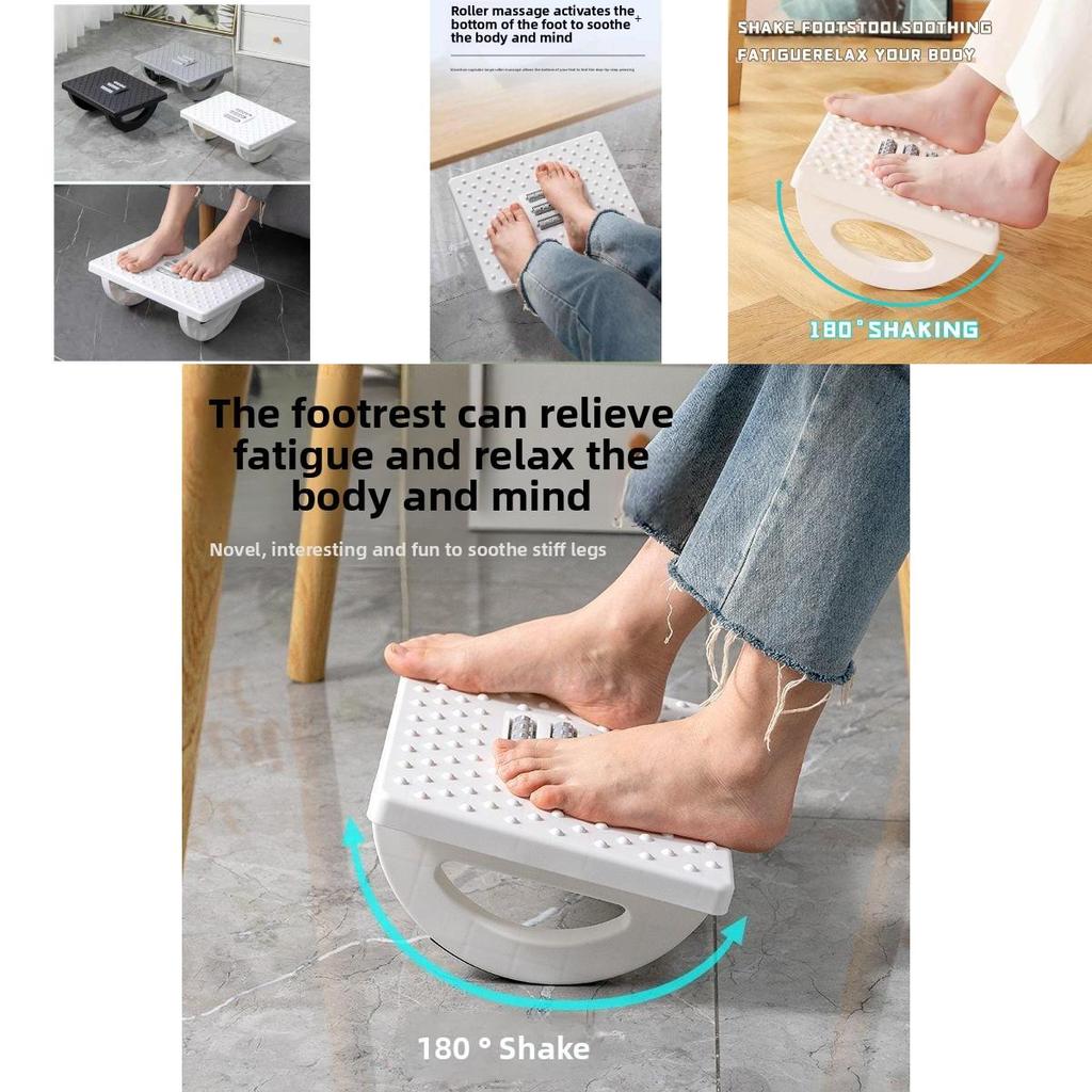 Office Footstool Luxury Plastic Footrest For Adults Antioverlapping Leg Support