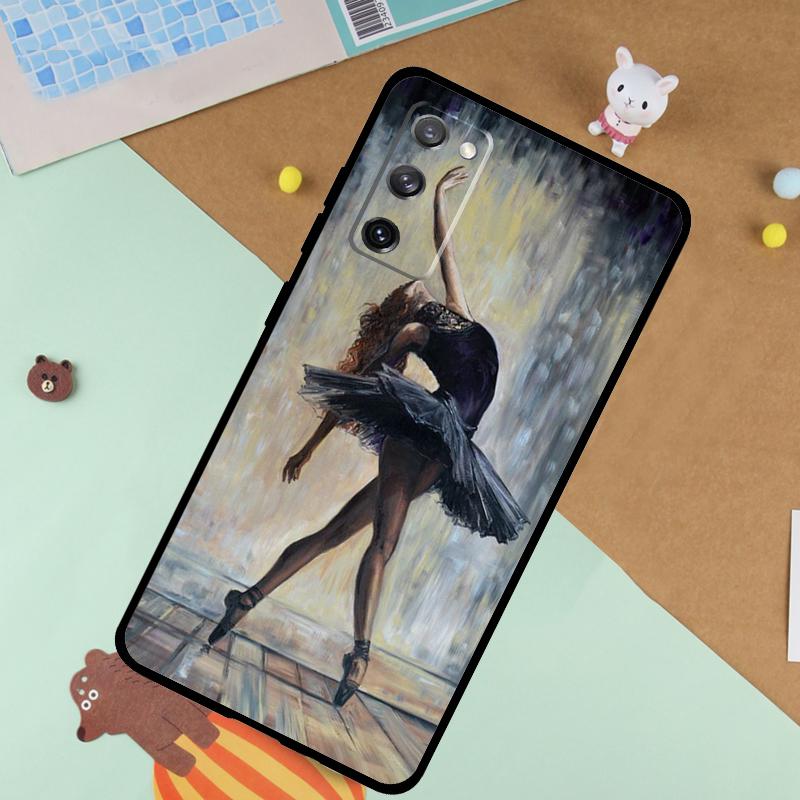 Ballet Ballerina Dancer Soft Case For Samsung Galaxy S24 Ultra S9 S10 S20 S22 S21 Plus S23 FE S25 Ultra Funda Cover