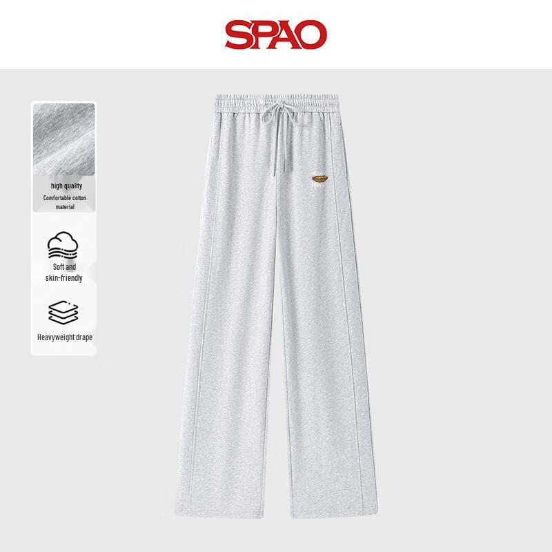 

SPAO Women s Loose Straight Wide-Leg Pants S