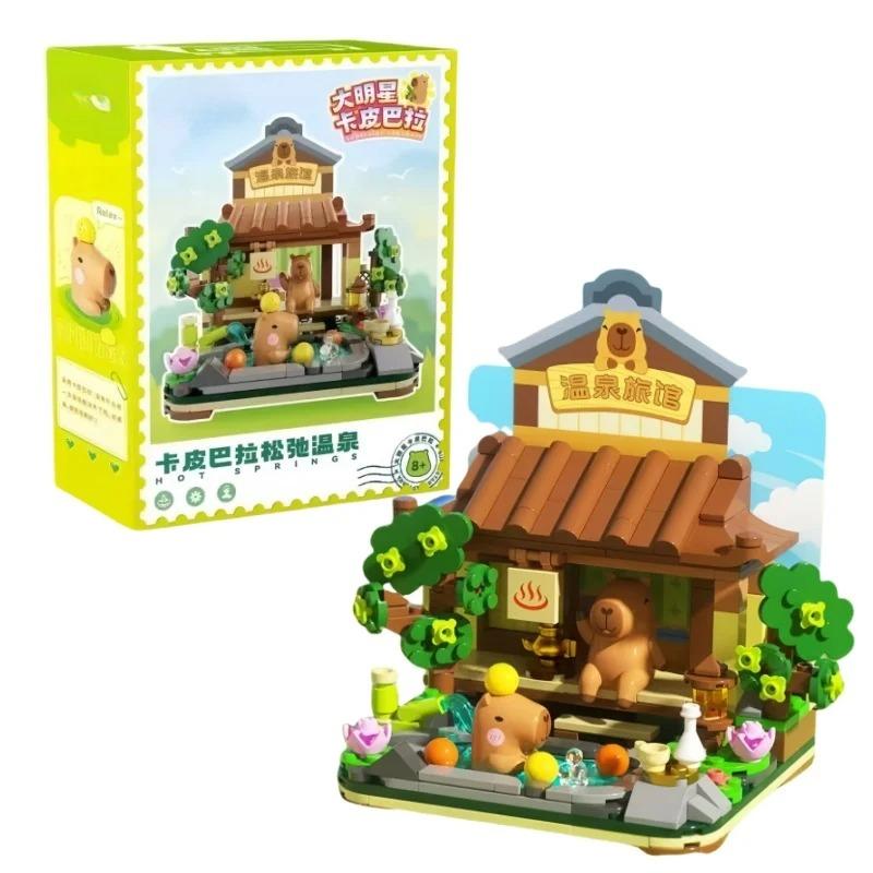 High-Quality Capybara Self-assembly High-Quality Kawaii High-Quality Building High-Quality Blocks Collection kit High-Quality Cartoon High-Quality