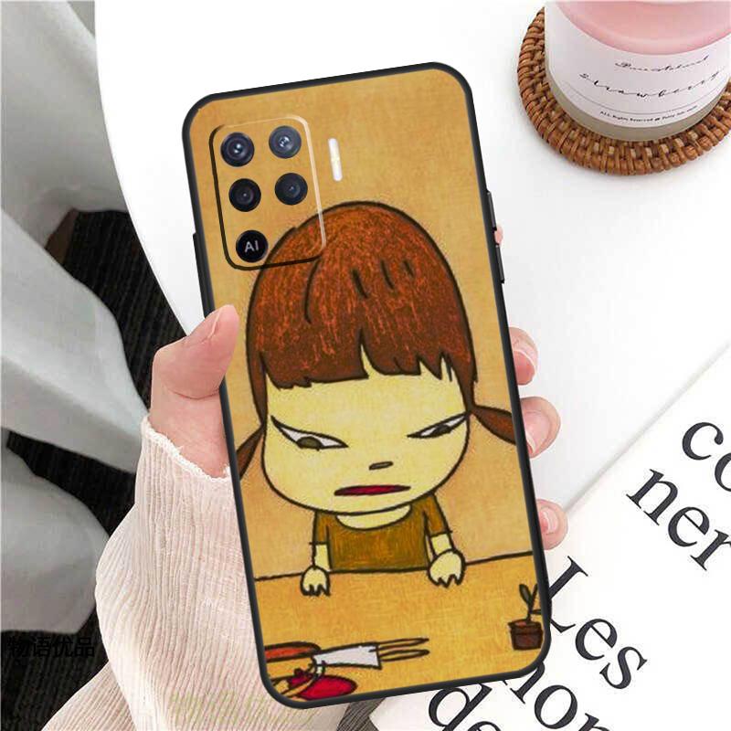 Yoshitomo Nara Case For Oppo A78 A54 A74 A94 A17 A57 A77 A76 A16 A96 A18 A60 A80 A40 A38 A58 A98 A15 A5 Pro
