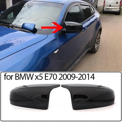 Hochwertige Spiegelabdeckung im M-Stil für seitliche Rückspiegelabdeckungen für BMW X5 E70 2008–2013, Rückspiegel