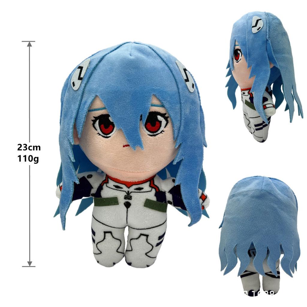 Plyšová Ayanami Rei Plyšová Asuka Langley Soryu Plyšová Rei Plněná Ray Japonské Anime Kawaii Roztomilé Kreslené Hračky Panenky Postel Dárek
