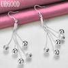 925 Sterling Silver Wedding Jewelry Bead Earrings