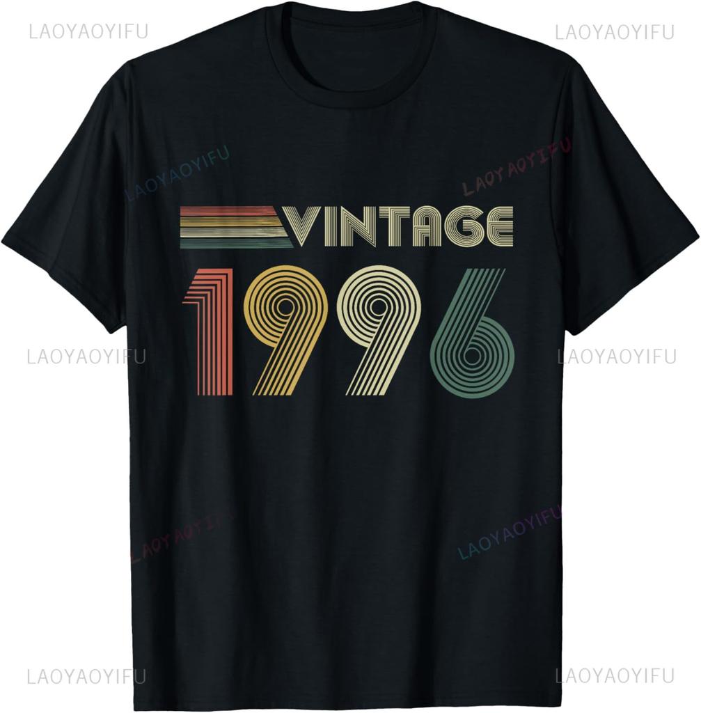 29 Year Old Gifts Vintage 1996 Limited Edition 29th Birthday TShirt Streetwear Clothing Customizable Summer Tops