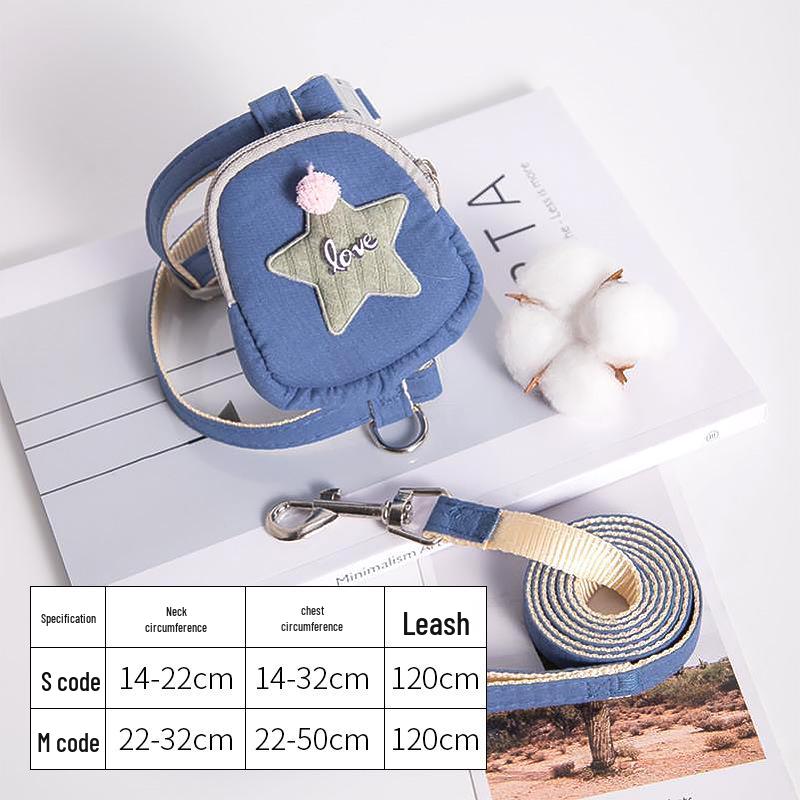 Anti-Escape Dog & Cat Leash with Cute Puppy Harness