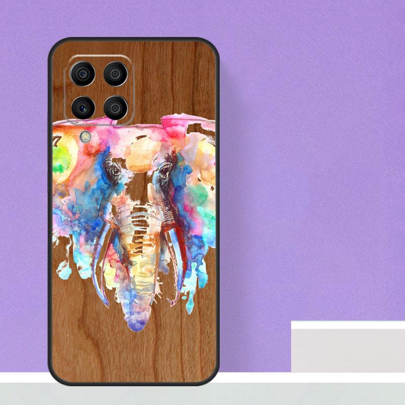 Natural Bamboo Wood Pattern Print For Samsung Galaxy M12 M32 M52 M14 M34 M54 M21 M51 M31 M30s M20 M15 M55 M13 M33 M53 Case